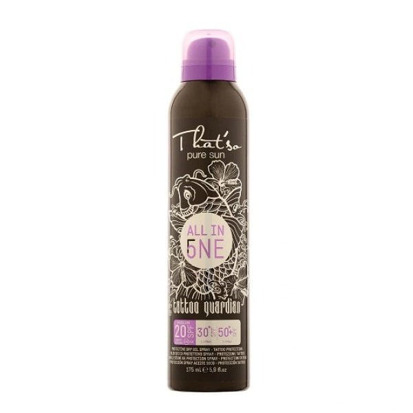 ALL IN ONE SPF 20/30*/50+* TATTOO spray przeciwsłoneczny do ochrony tatuażu